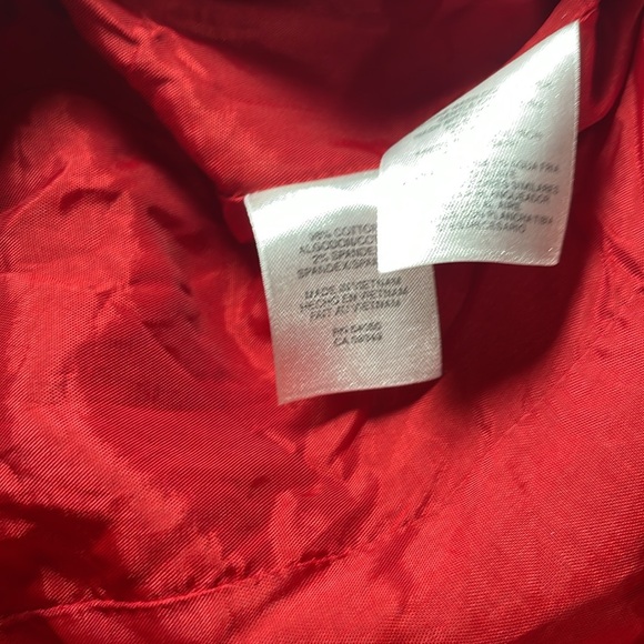 Jones New York Women’s Red Cropped Jacket Size Petite Small - Picture 5 of 8